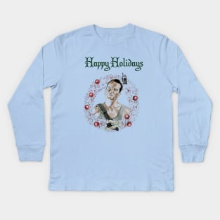 Die Hard John McClane Wreath Kids Long Sleeve T-Shirt